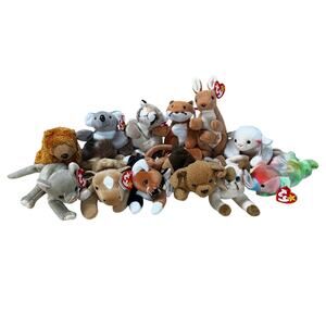 Ty Beanie Baby Lot of 12 Mixed Animals with Hanging Tags Excellent Condition